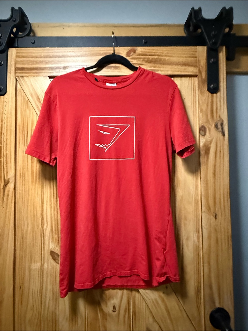 Gymshark Red Short-Sleeve Logo Tee